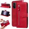 For OnePlus Ace 5 Racing 5G/OnePlus Nord CE5 5G PU Leather Cases with Zipper Pocket Wallet Phone Cover Stand