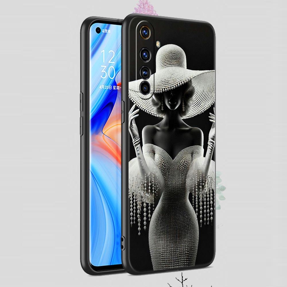Cute White Clothes Soft TPU For Realme 13 12 11 10 9 Pro Plus GT3 GT2 C21 C25 C35 C53 C55 C67 Pro 5G Phone Case Cover Fundas Bag