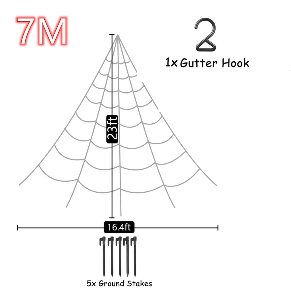 Halloween Outdoor Decorations Giant Spider Plush Scary Large Spider Props for Yard Lawn and Indoor Party Decor