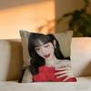 Jang Wonyoung Cushion Cover Cozy Velvet Throw PillowSoft Warm Cushion For Sofa  Bed