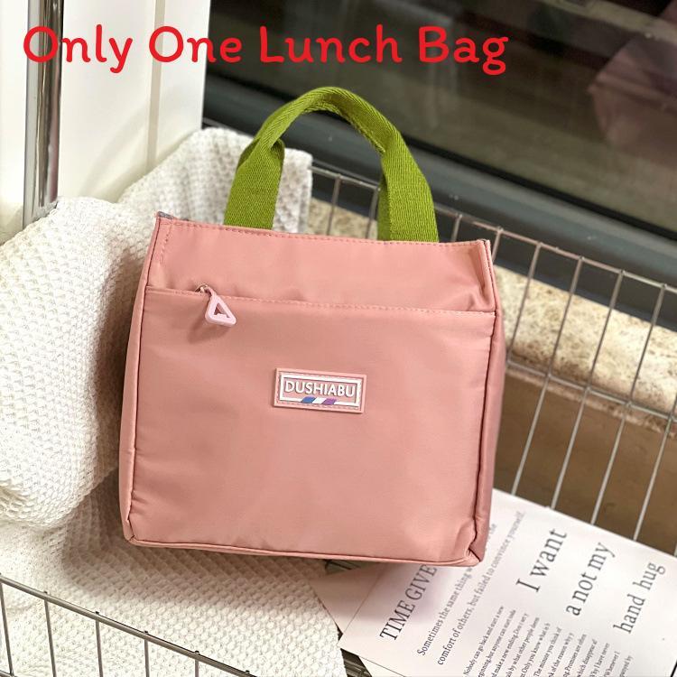 Simple Oxford Lunch Box Bag For Daily Work And School With Spacious Design And Durable Material