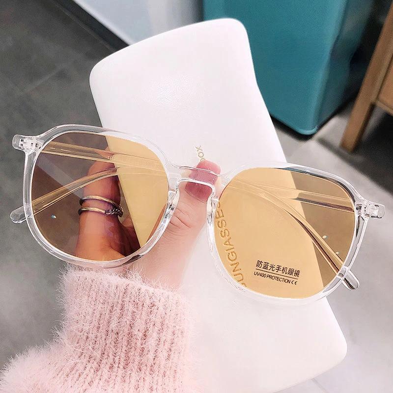 Luxury Design Photochromic Glasses Men Women Square Oversized Myopia Short-Sighted Eyeglasses Outdoor Color Changing Eyewear