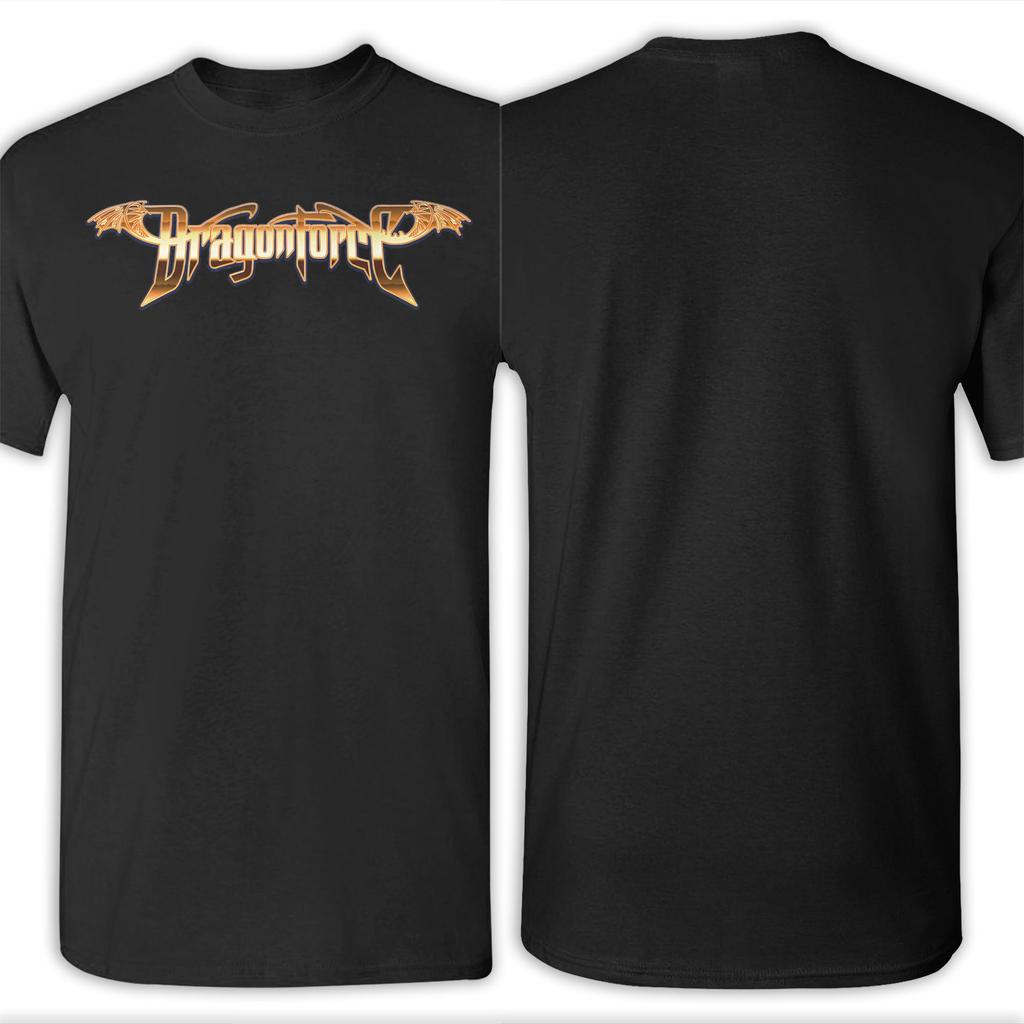 Men Women Graphic Print Dragonforce Rock Metal Band  T Shirt Tee 100% Cotton  T-shirts Clothing
