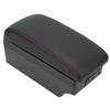 Armrest Storage Box Center Console Organizer with 7 USB Ports Artificial Leather Replacement for