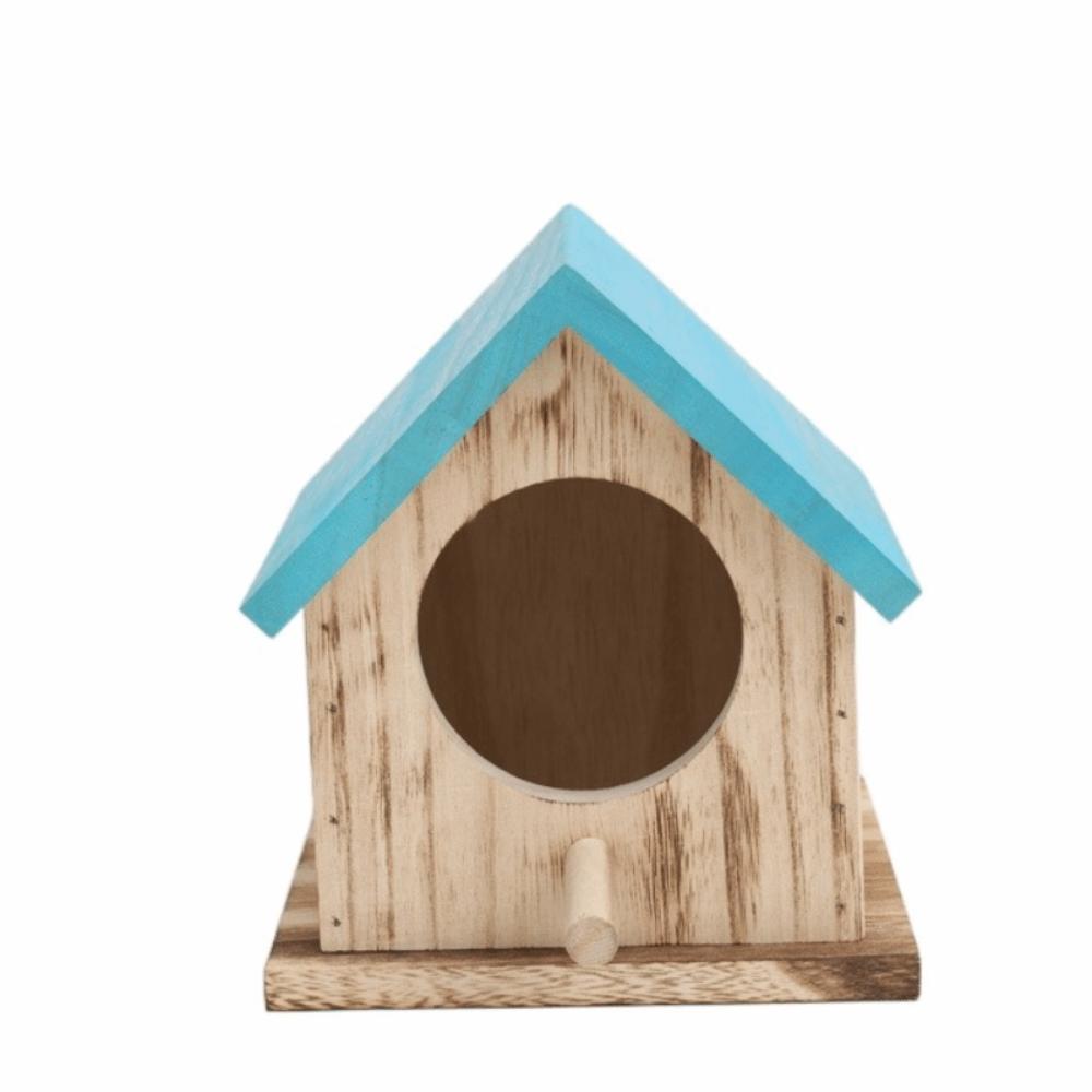 Handgefertigtes Holz-Vogelhaus Belüftung Hängender Vogelfutterspender Brutkasten Papageienzucht