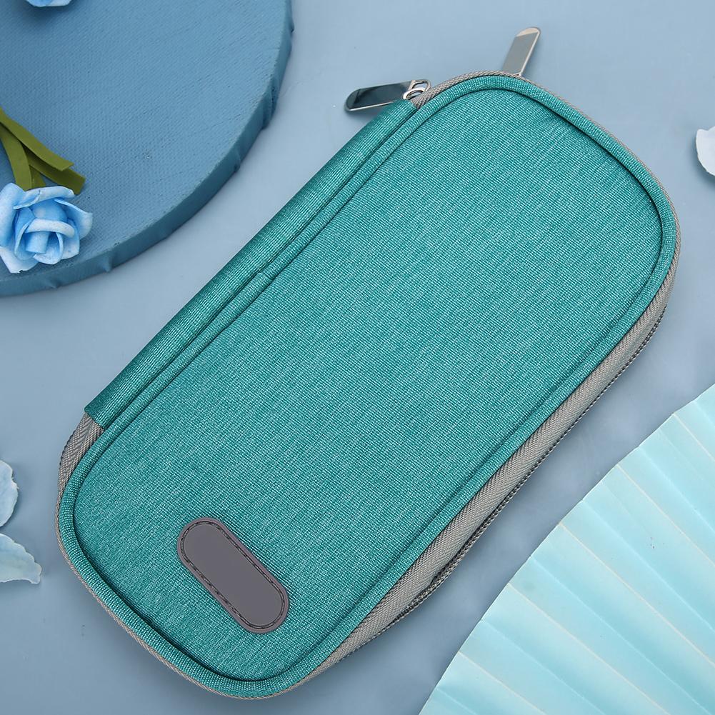 Portable Insulin Cold Storage Bag Medicines Refrigerated Cool Bag for Patient CareGreen