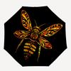 1pc Bee Art Automatic Open/Close Umbrella, Portable Folding Umbrella, Compact Travel Umbrella for, Birthday/Christmas Gift 5018