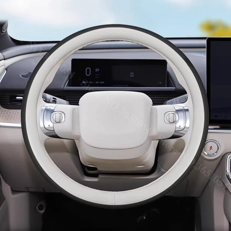 For Toyota bZ3X 2026 2026 Ultrathin Leather Steering Wheel Cover Breathable Car Interior Handle Covers Auto Accessories