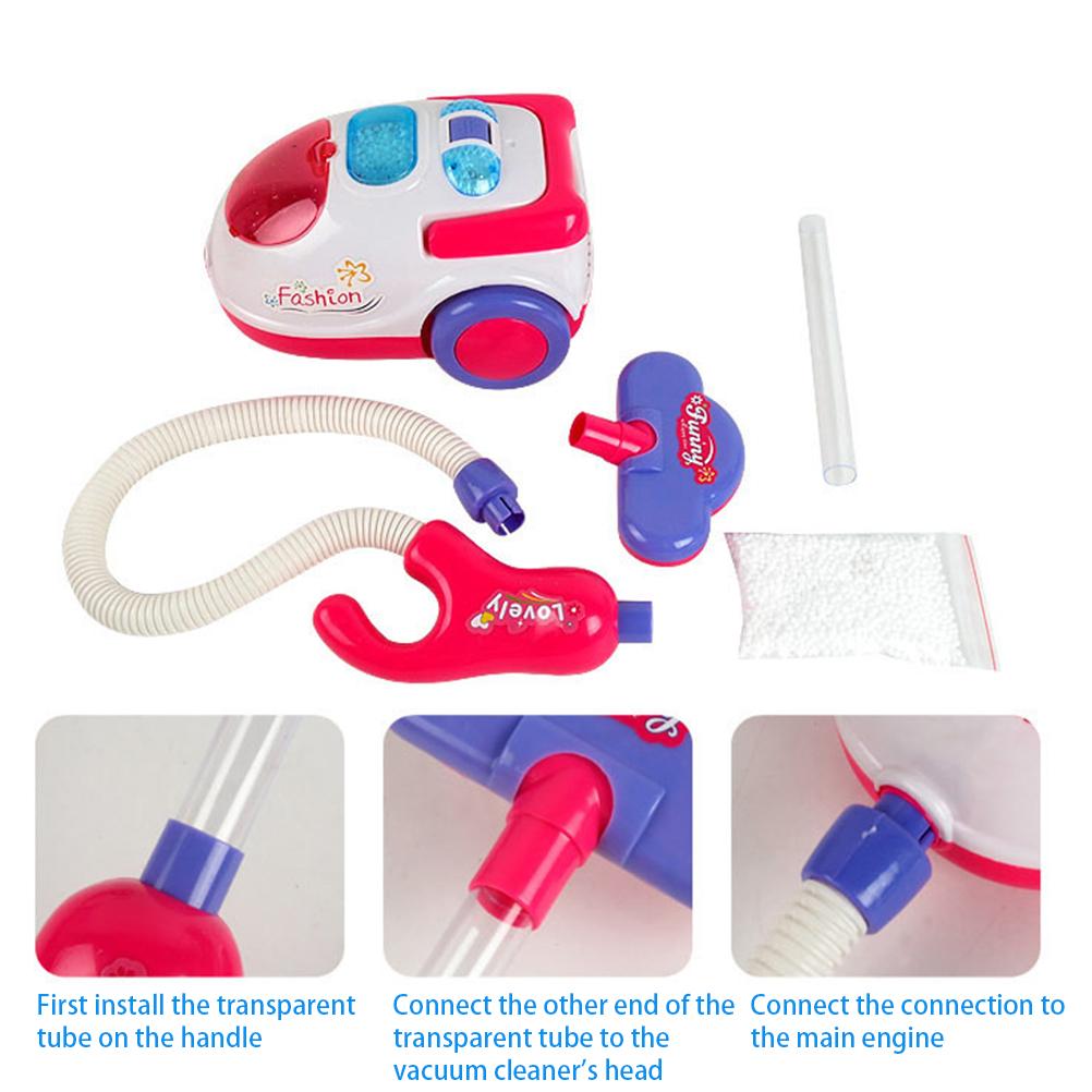 Aspirator de jucărie pentru copii, Jucărie de joacă, Aspirator de simulare, Netoxic, Siguranță pentru copii