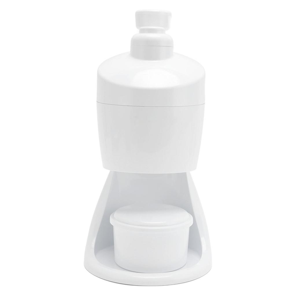 Handkurbel-Eisraspler 420 Edelstahl Manuelle Schnee-Eis-Kegelmaschine Slushie-Maker für Zuhause Outdoor Kommerzielle Nutzung mit Schüssel