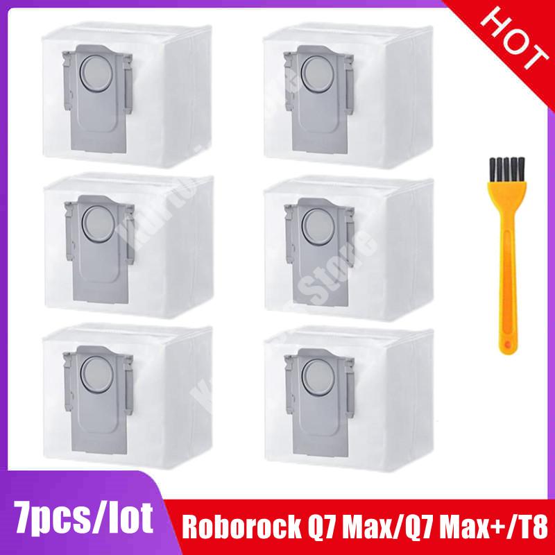 Dust Bag Accessories For XiaoMi Roborock S7 MaxV Ultra / Q5+ / Q7+ / Q7 Max+ / T8 Robot Vacuum Cleaner Dust Bin Spare Parts
