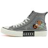 Artist Collaboration Comfortable Trendy Slip Resistant Durable Lightweight High Top Canvas Shoes Unisex Sneakers Denim-Gray K0BX5VS10D-189