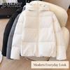 Giacche e Cappotti Invernali Autunnali Casual alla Moda da Donna JPNTKY, Colore Solido, Stampa, Manica Lunga, Piumini