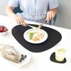 Dreieck Leder Tischset Küche Esstisch Matten Steak Pad Nicht-slipisolierung Pads Hotel Restaurant Home Decor