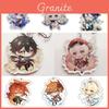 Original Genshin Impact Game Character Cover Acrylic Cute Keychain Charm For Fans