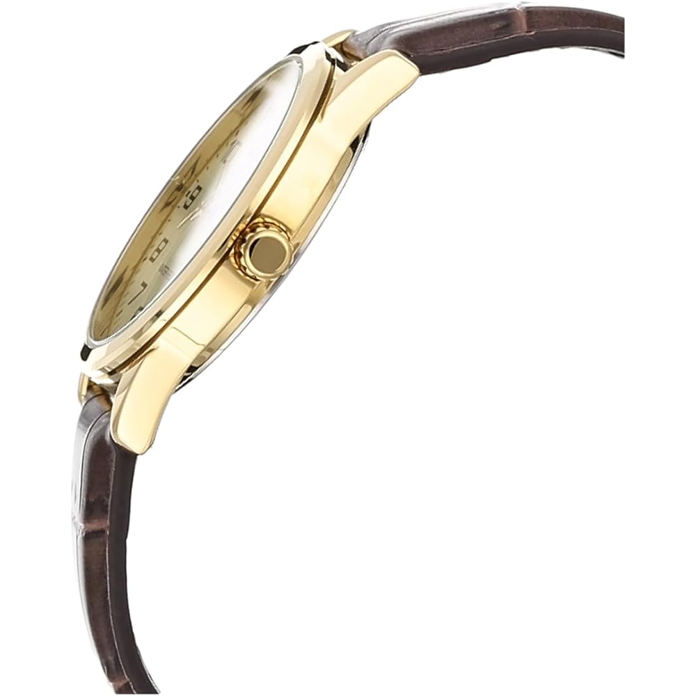Casio MTP-V001GL-9BUDF Men's Analog Wristwatch with Gold-tone Case and Black Dial