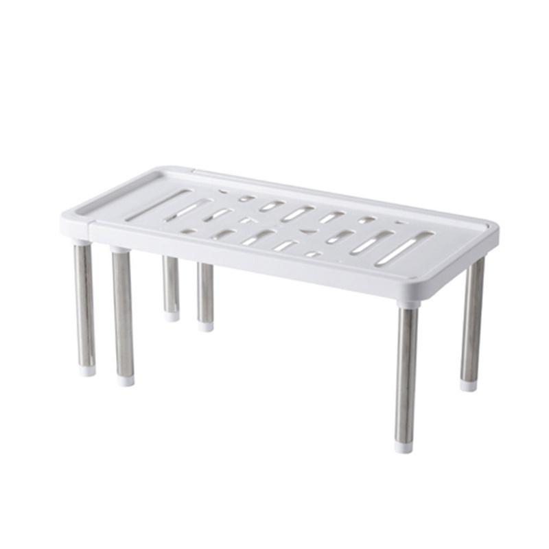 Adjustable Organiser Shelf Storage Cupboard Pantry Stand Support Rack Kitchen