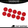 Universal Piece of 10 Reflective Sticker 1.9" OD Round Safety Tape Reflector Red