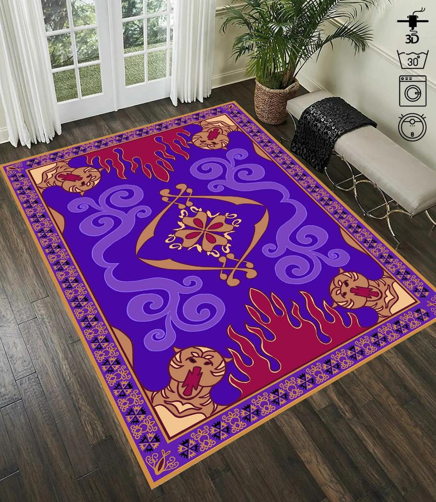 Aladdin Magic Rugs Flying Carpet  for Living Room and Bedroom Decor Stylish Kitchen Floor Mat Coffee Table Mats Doormat Easter