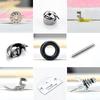 Vintage Sewing Machine Parts Set: Bobbin Case, Bobbin, Needle Plate, Feed Dogs, Presser Foot, Thread Spring, Bobbin Winder, Thread Guide Pin