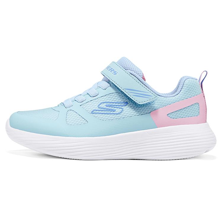 Skechers Girls Comfortable Versatile Classic Cute Dopamine Non-Slip Durable Low-Top Casual Shoes Kids sneaker Blue Pink 303852L-LBPK 38