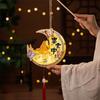 Glowing Rabbit Lanterns Wood Lantern DIY Material Package  Mid-Autumn Festival