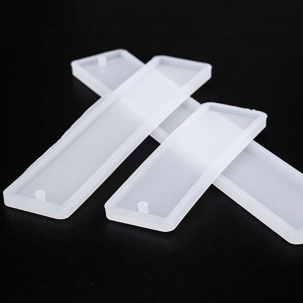 Silicone World Rectangle Silicone Bookmark Mold DIY Bookmark Mold Making Epoxy Resin Jewelry DIY Craft Silicone Transparent Mold
