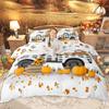 Homewish Happy Thanksgiving Day Duvet Cover Set Autumn Pumpkin Bedding Set Kawaii Turkey Fall Gnome Comforter Cover Set