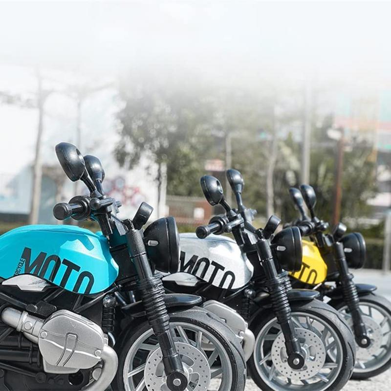 1/12 Měřítko R Nine T Retro Motocykly Simulace Alloy Vintage klasický model motocyklu do sbírky Dětské autíčko