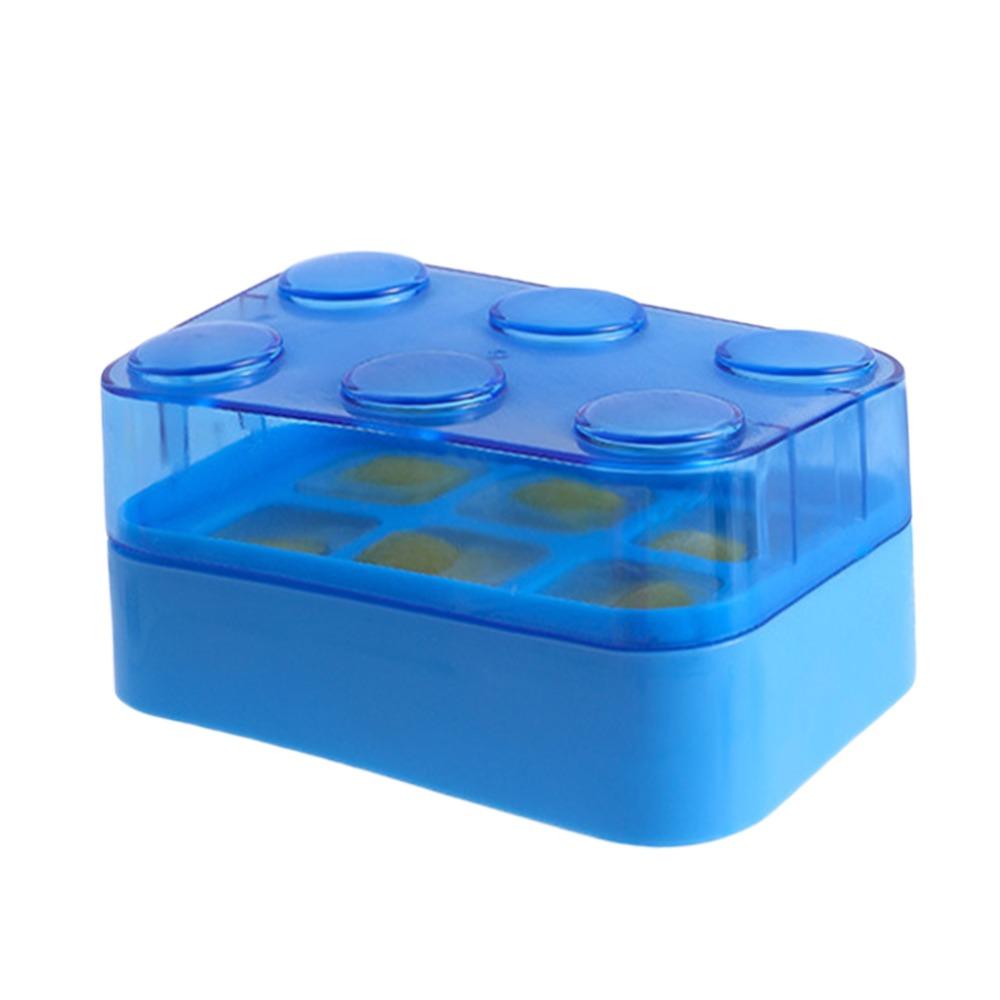 

Press Type Ice Tray Mold Water Injection Ice Cube Tray Portable DIY Ice Maker Ice Cube Tray Travel синій