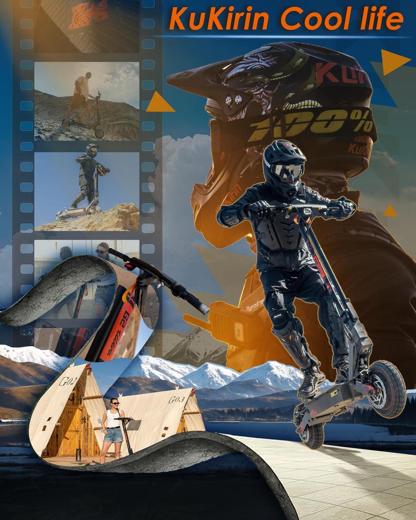 Electric Scooter KuKirin G2 Ultra 800W*2 Motor 48V18Ah Battery 10 inch Tires 50km/h Max Speed 55km Max Range