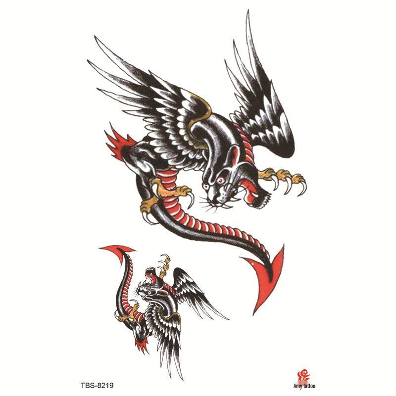 Wasserdichtes Ganzarm Totemsymbol Tattoo Aufkleber Set