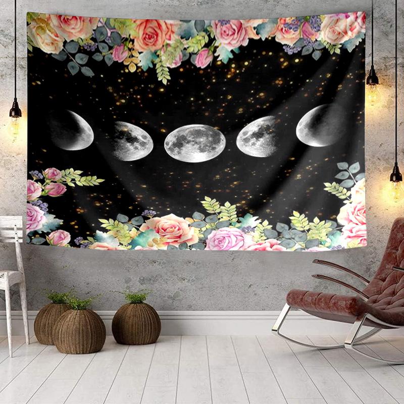 Astrological Symbols Mandala Tapestry Room Decoration Wall Hanging for Living Room Bedroom, Dormitory, Birthday and Christmas Gifts