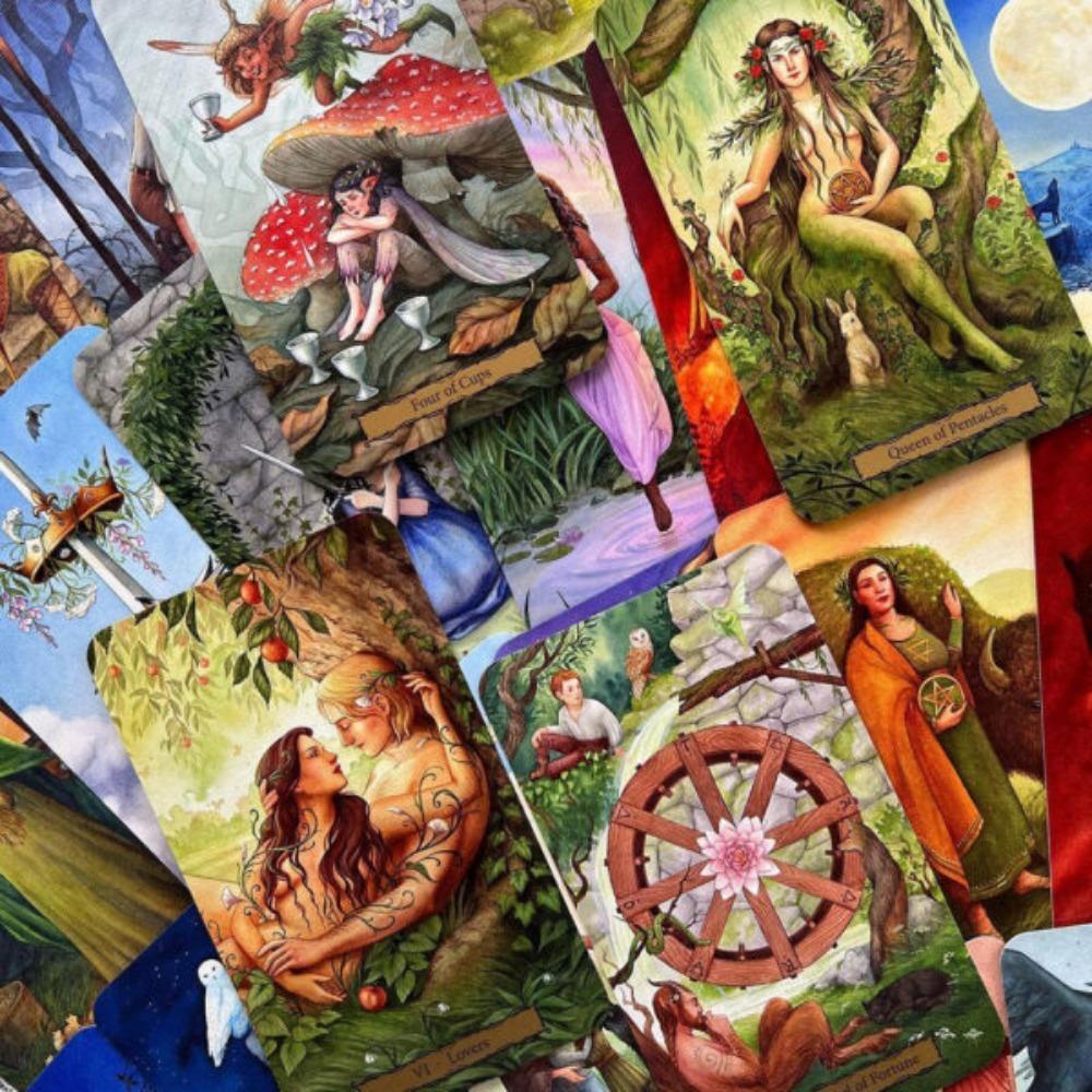 10.3*6cm Tarot of The Witch's Garden 78 Pcs Cards Manifestation and Magic Await You In The Witch's Garden