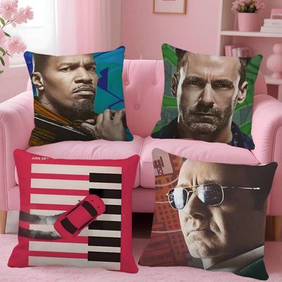 Baby Driver Classic Action Movie Game Pillow Case Square Pillow Bedroom Sofa Leisure Comfort Cushion Car Home Decoration