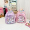 New children's fashion small schoolbag girl cute princess backpack glossy cartoon outdoor backpack