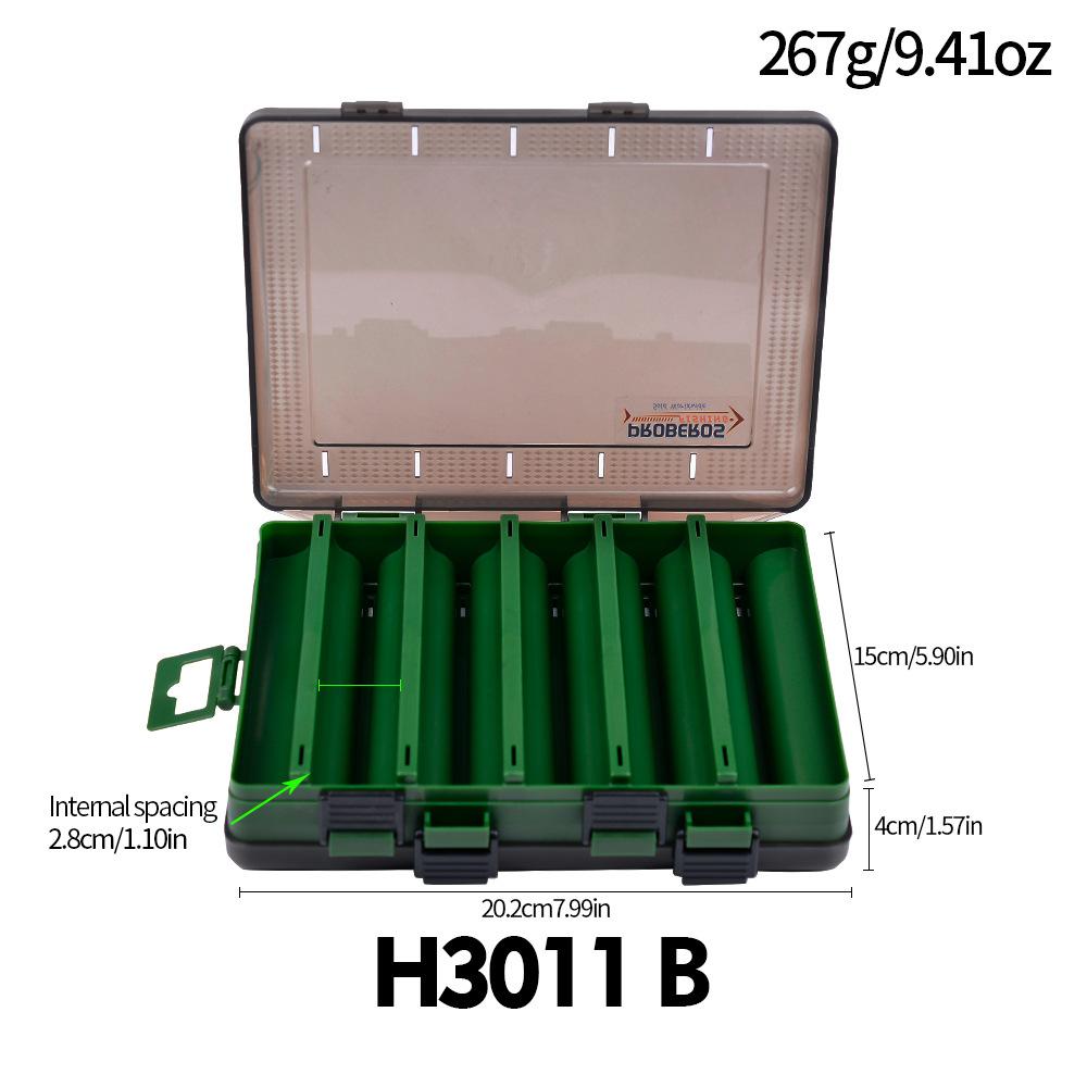 Double Lure Box Fishing Storage Box Portable Bait Fake Bait Accessory Box Mino Pencil Lure Bait Plastic Box