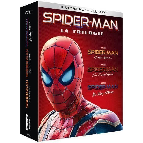Sphe Coffret Spider-man 3 Films Blu-ray 4k Ultra Hd - 3333298301892