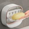Built-in Drainage System Wall-mounted Soap Box Cover For Soap Holder