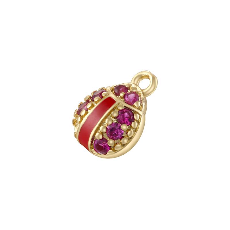 Insect/Fruit-Inspired Zirconia Charms Pendant for DIY Handmade Jewelry Accessories and Women's Jewelry Making Materials:VD1888