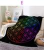 Sacred Planet Geometry Atomite Flower of Life Flannel Warm and Soft Plush Sofa Bed Blanket throw blanket   for picnic