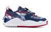 Li Ning Cushioning Slip Resistant Abrasion Resistant Low Top Kids' Running Shoes Blue White Teenagers YKCR124-11