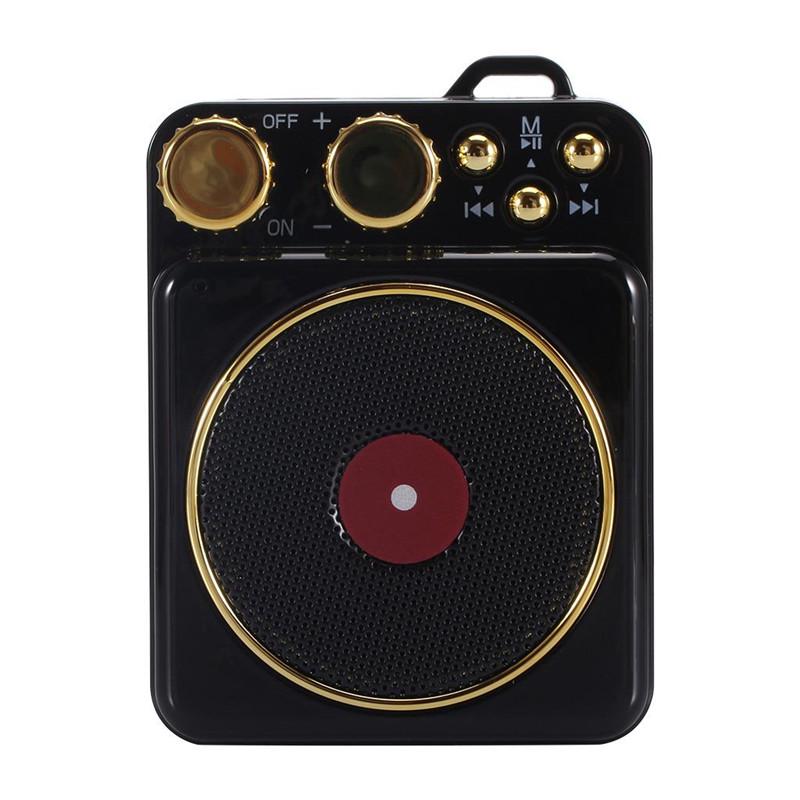 T10 Prenosný Vintage Gramofón Zvuk Vonkajšie Bezdrôtové Bluetooth 4.2 Reproduktory