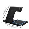 3 In 1 Wireless Charger LED Light Phone Holder Stand For iPhone 15 14 13 12 iWatch 8 7 6 AirPods Foldable Fast Charging Station