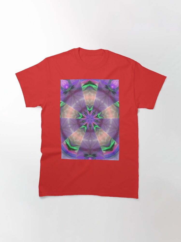 Pentangle Pastel Shades Multicolored Kaleidoscope Pentangle Pattern 10 Classic T-Shirt