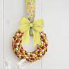 5 Yards Festive Ribbons with Carrot Dotted Pattern for Decorsfor Easter Flower Arrangements DIY Projects