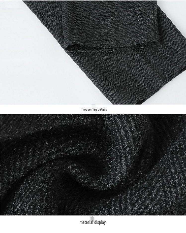 High Waist Plus Velvet Pants - Autumn/Winter Loose Fit for Mid-aged & Elderly Women