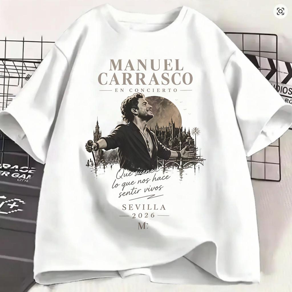 Unisexuel Carrasco Cotton Tshirt For Unisex Summer 2026 Salvaje Tour Y2k T Shirts Comfortabletrending Tees Oversize Casual Clothing