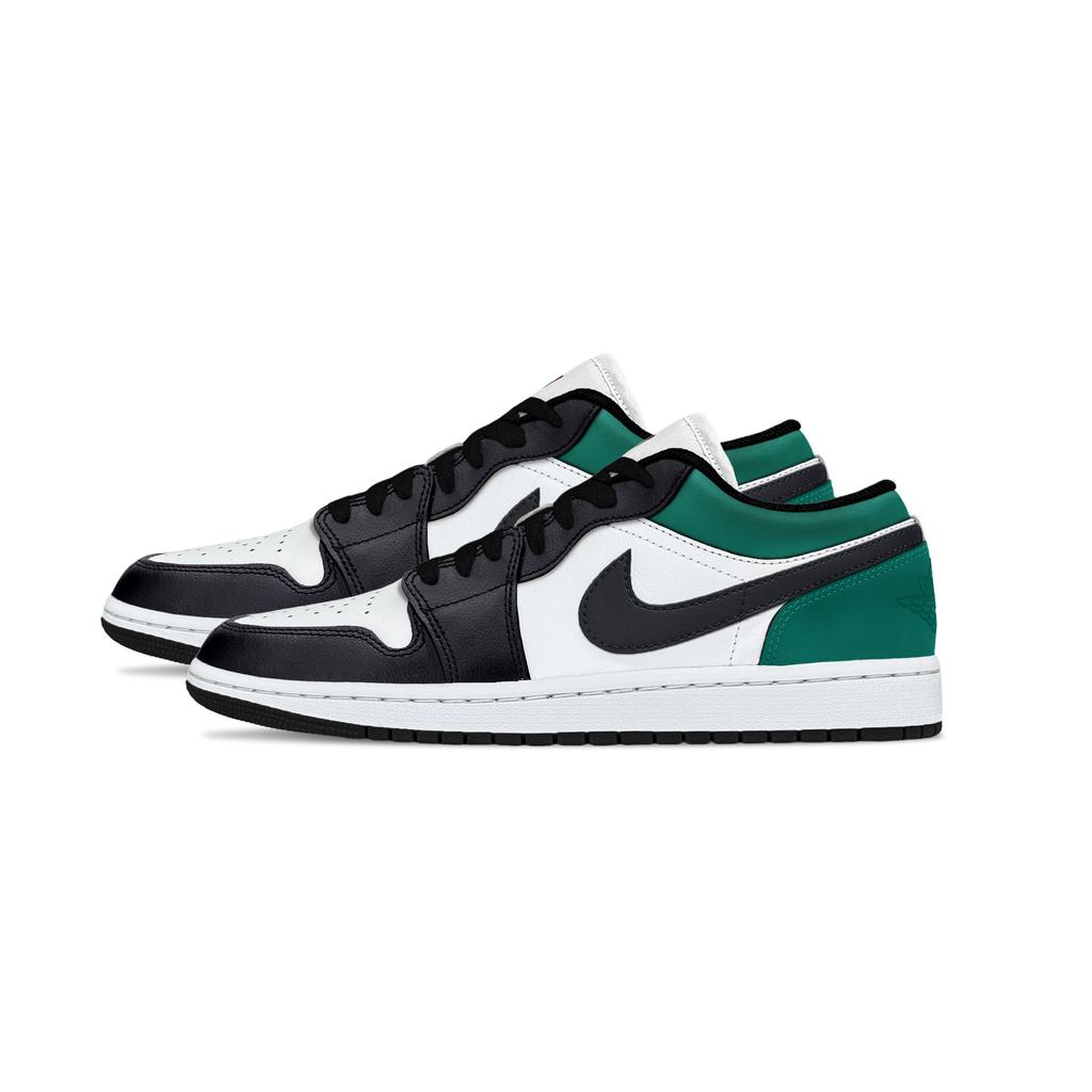 Jordan Air Jordan 1 Green Cat's Eye Support Low top Vintage Basketball Shoes Unisex Green White 553558-165(Team992-)