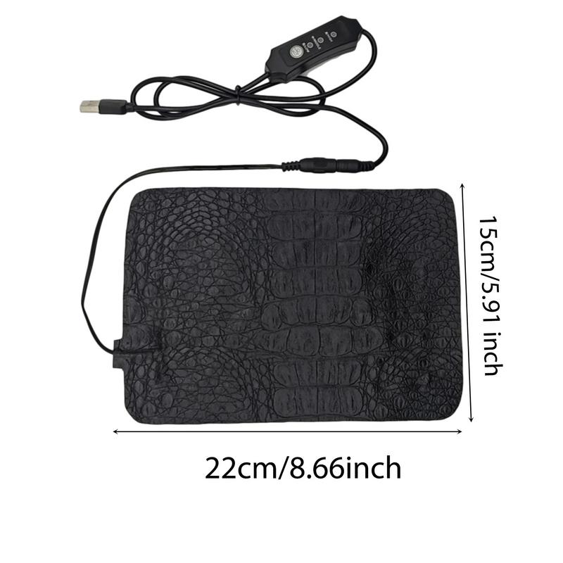 USB Haustier Heizmatte Terrarium Reptil Heizmatte 3 Stufen Elektrische Deckenheizung Einstellbar Tragbar Reptil Heizmatte